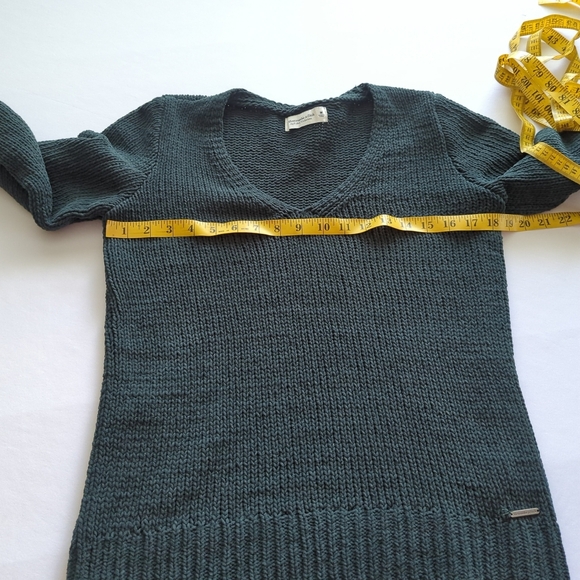 Abercrombie & Fitch Dark Green Soft A&F Collection Pullover Sweater Size M - Picture 5 of 8